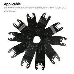 TSV 10 PCS Mixed Oscillating Saw Blade Oscillating Tool Blades Quick Decker Bosch Dewalt Dremel Ridgid Ryobi Craftsman Chicago MultiTool Accessories - Hommazava